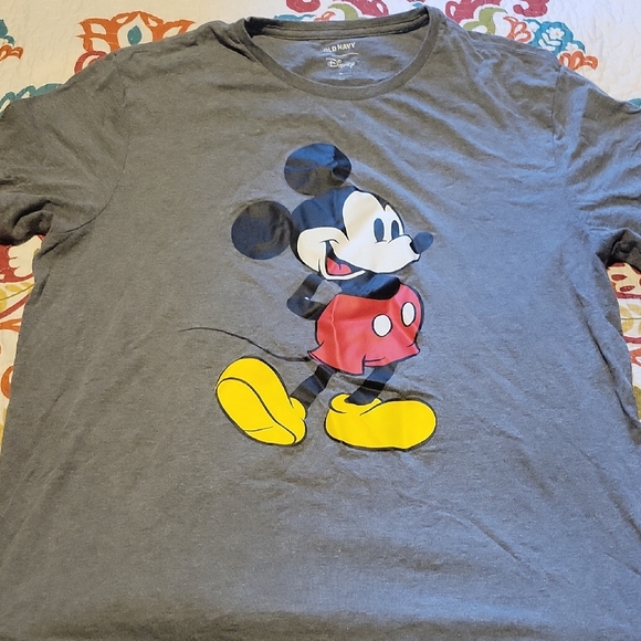 Old Navy Other - Old Navy Gray Tee with Mickey Mouse Graphic